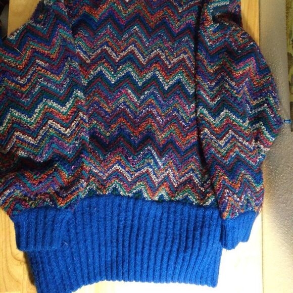 Vintage J.J. Browne Zigzag Chevron Knit Cardigan Sweater - Picture 5 of 9